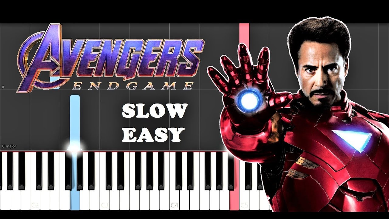 Avengers EndGame - The Real Hero (SLOW EASY PIANO TUTORIAL)