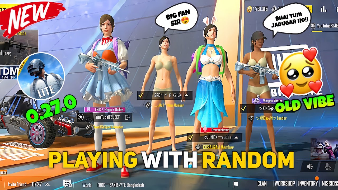 PLAYING WITH RANDOM (PART-2)😍 PUBG LITE NEW UPDATE 0.27.0 FULL RUSH GAMEPLAY - PUBG LITE BGMI LITE