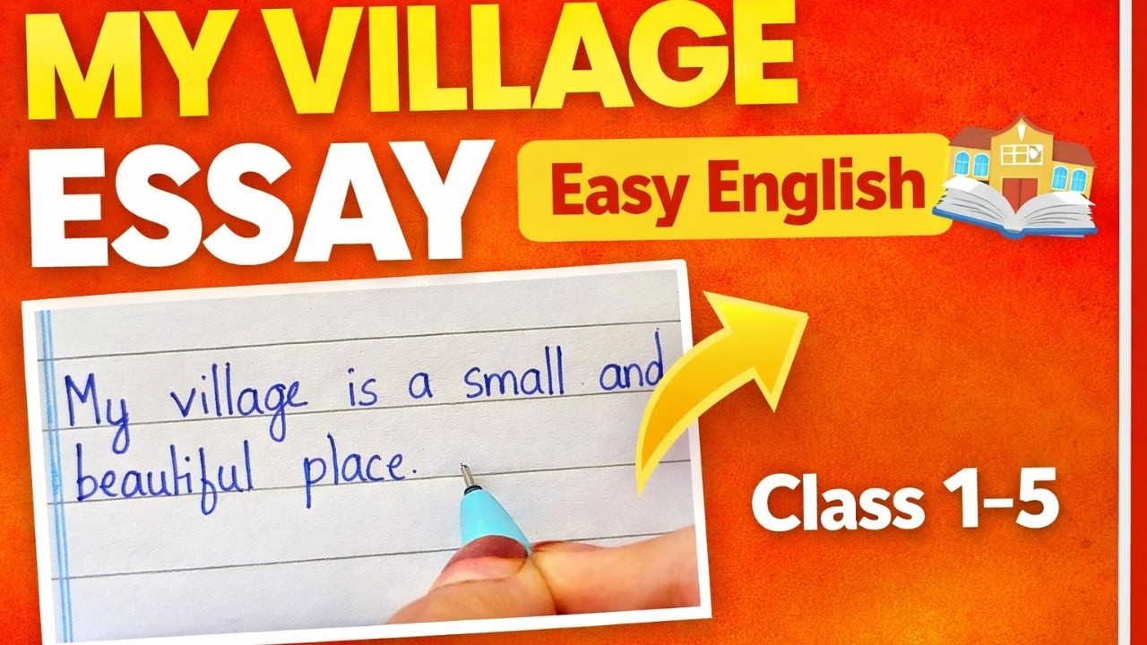 MY VILLAGE ESSAY IN ENGLISH | ESSAY ON MY VILLAGE | ESSAY WRITING
