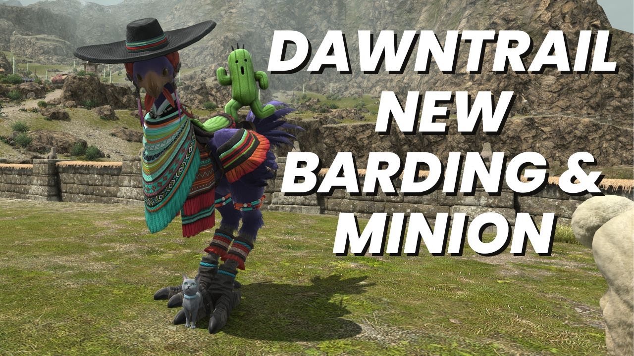 FFXIV Dawntrail: New minion and barding you can get at level 90!!!!
