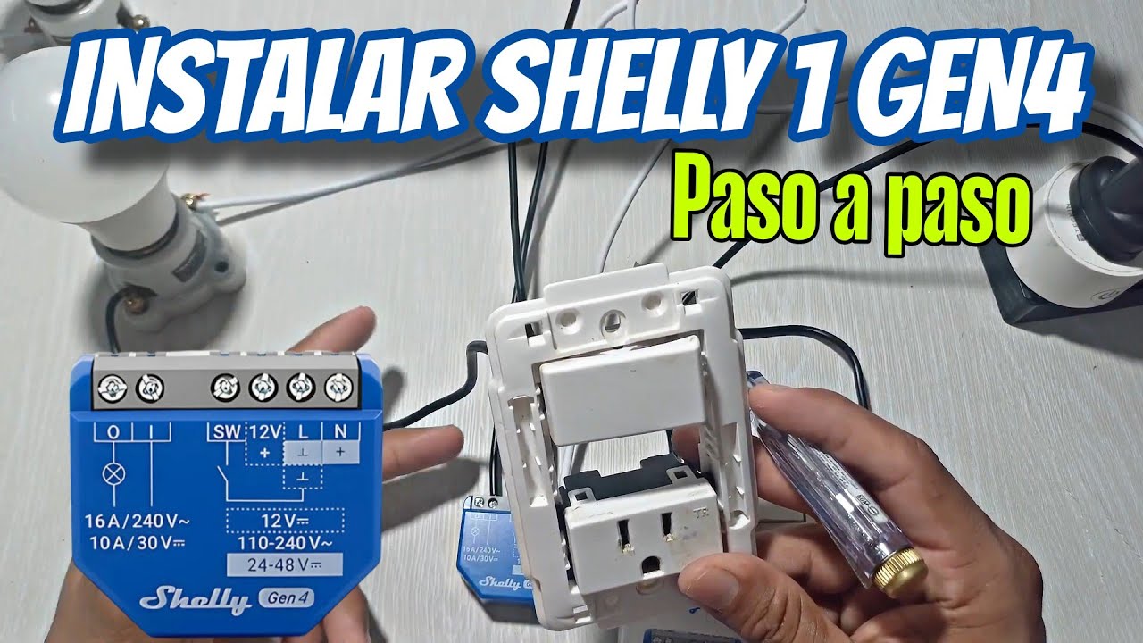 Cómo Instalar Shelly 1 Gen4 Paso a Paso | Guía de Conexión real en Casa 2026.PASO A PASO