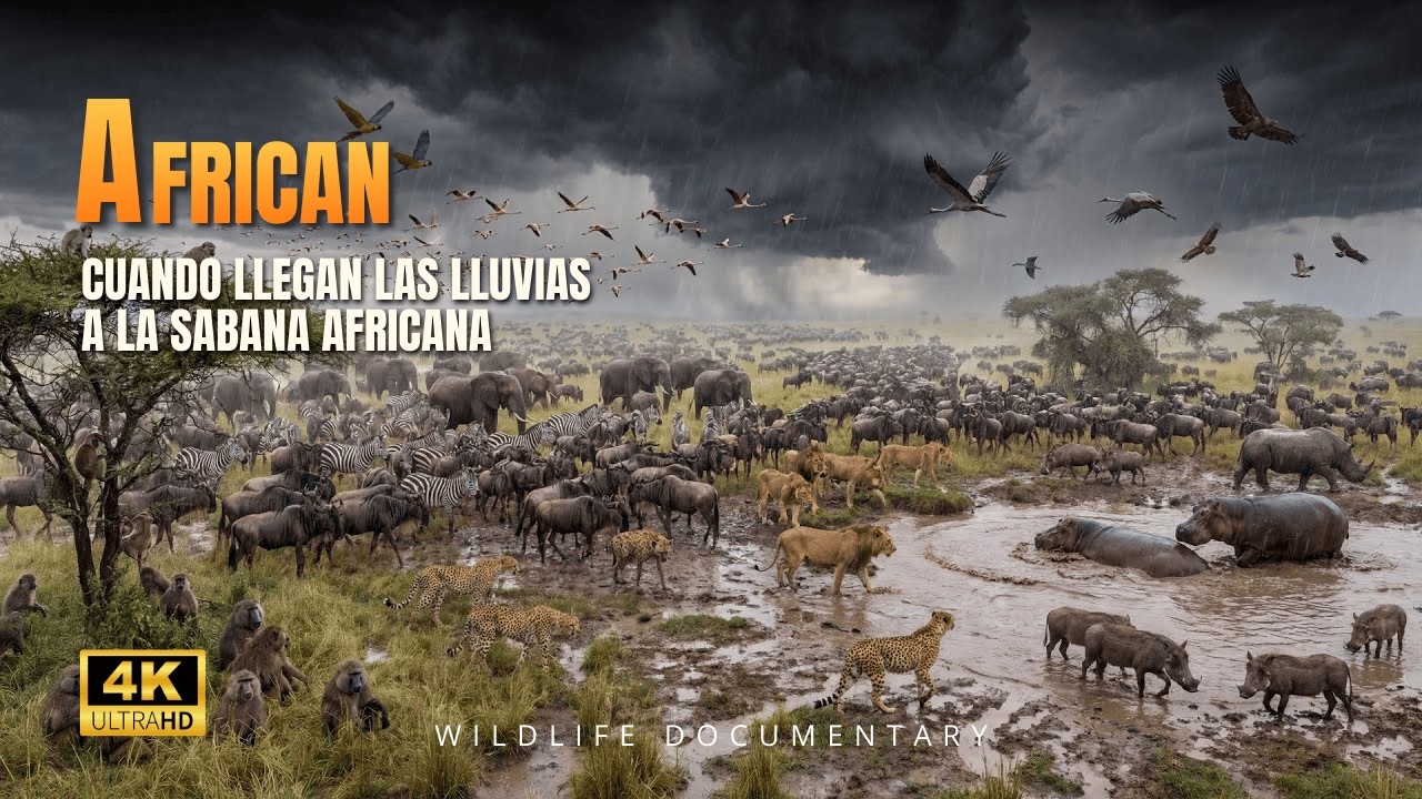 El Poder de la Lluvia en África: El Despertar de la Vida en la Sabana