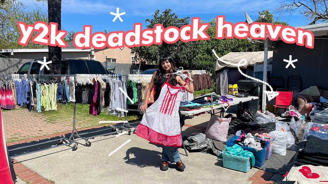THRIFT WITH ME and spend $400 on *DEADSTOCK* clothes at a strangers backyard!!!