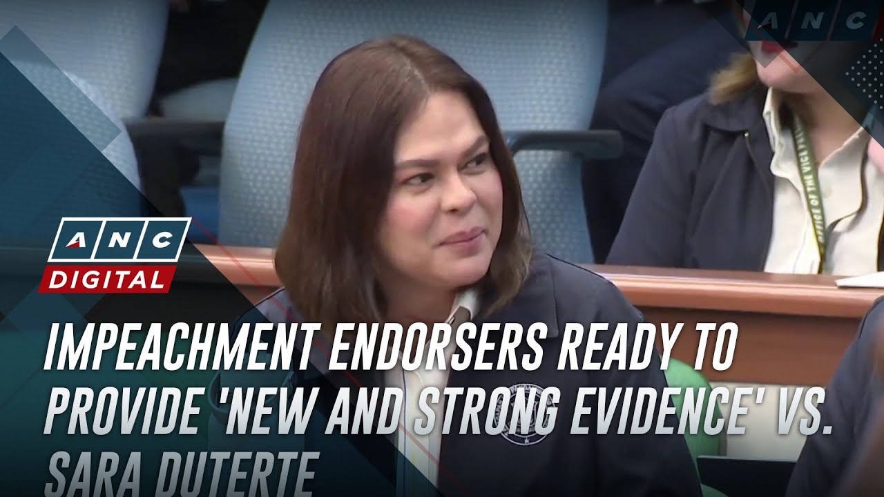 Impeachment endorsers ready to provide 'new and strong evidence' vs. Sara Duterte
