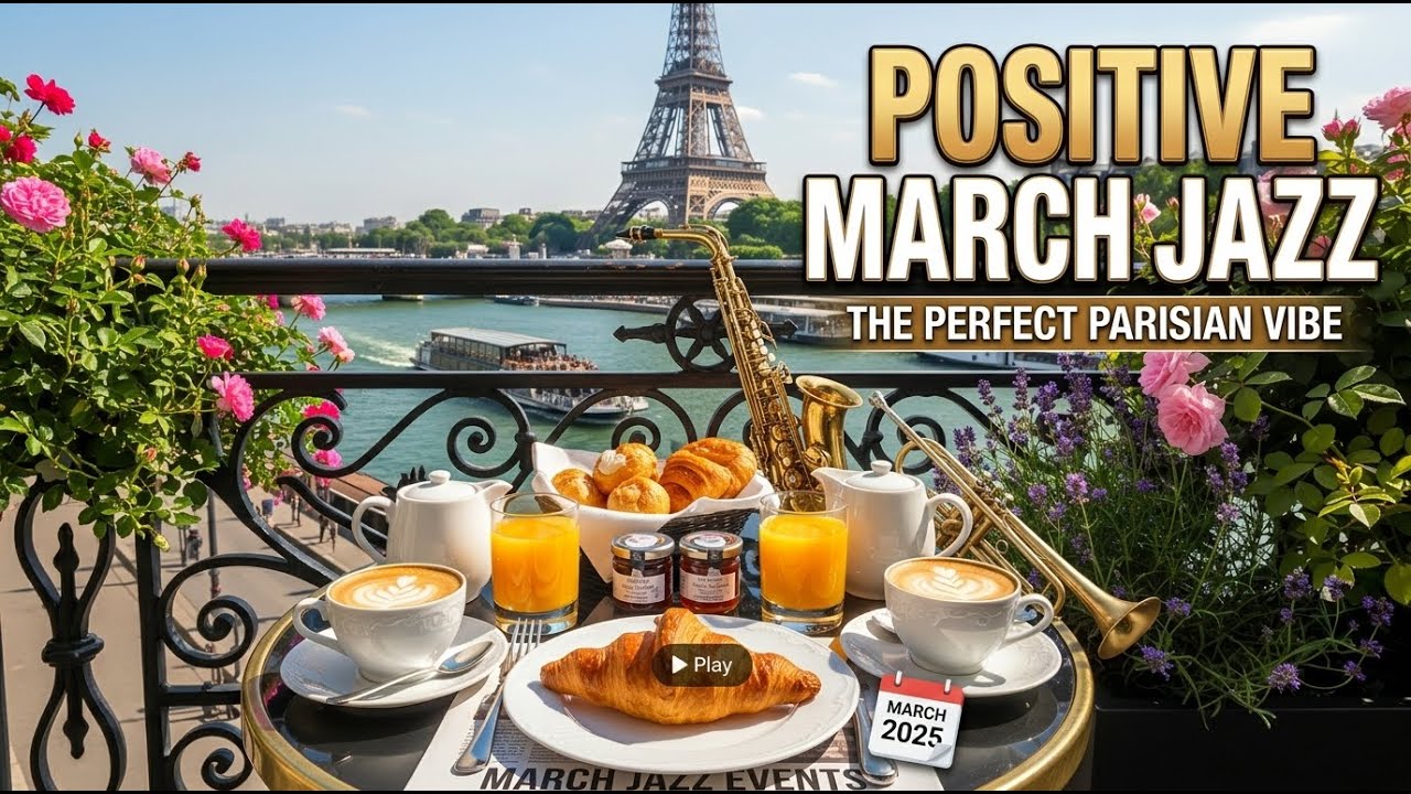 Happy March Jazz ☕ Spring Coffee Shop Ambience with Positice Bossa Nova Music for Uplifting the day