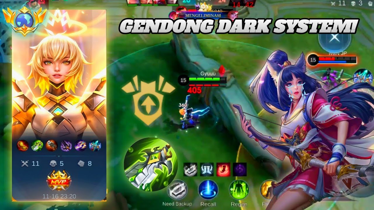 TOP GLOBAL BEATRIX GENDONG DARK SYSTEM! BUILD DAN EMBLEM TERSAKIT! MOBILE LEGEND