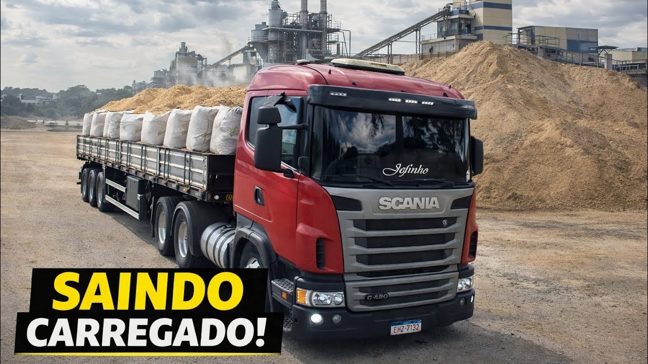 Carregando Areia em Bag | A Rotina Real do Caminhoneiro em Conchal