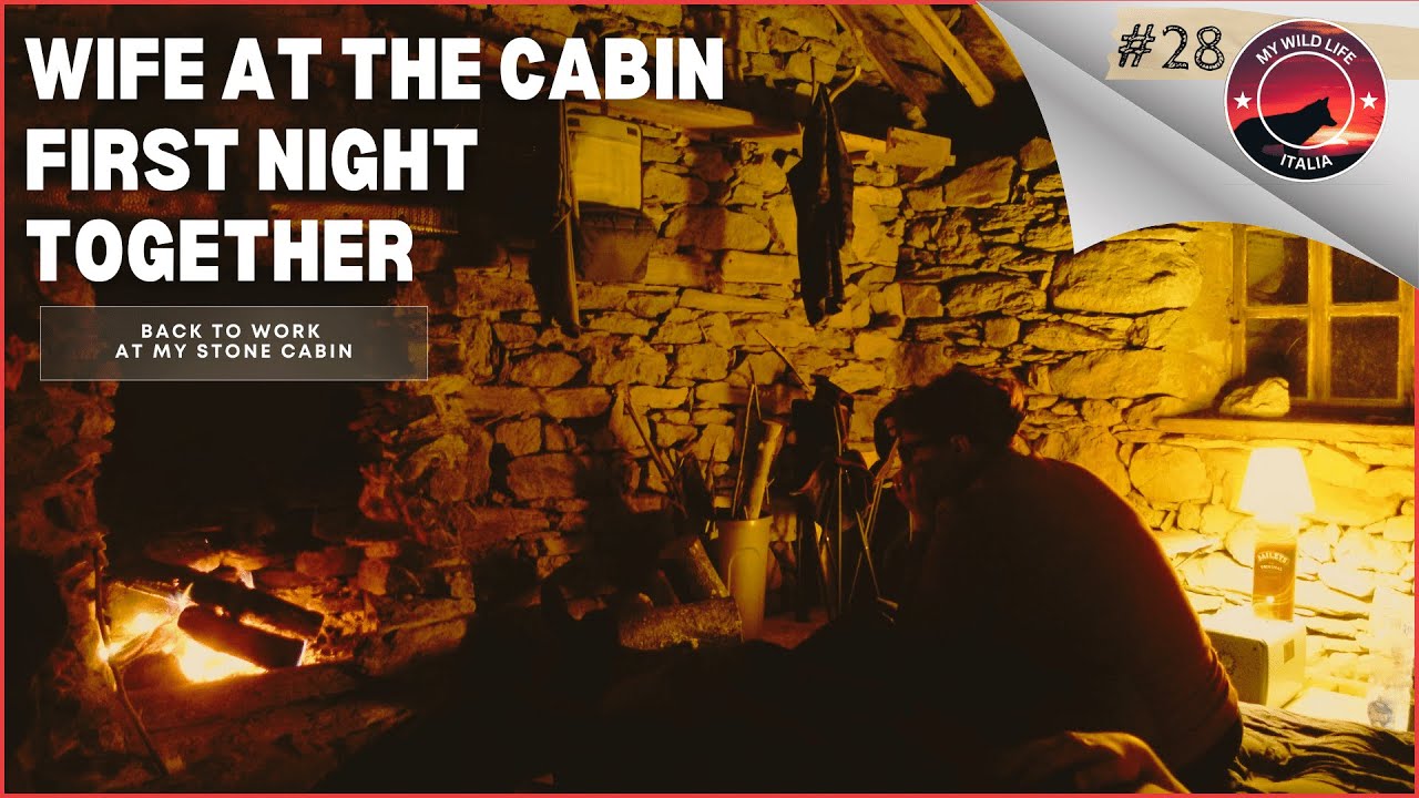 Episode 28: Small Cabin Move-in And Cabin Roof Troubles | Back To Work On My Stone Cabin!