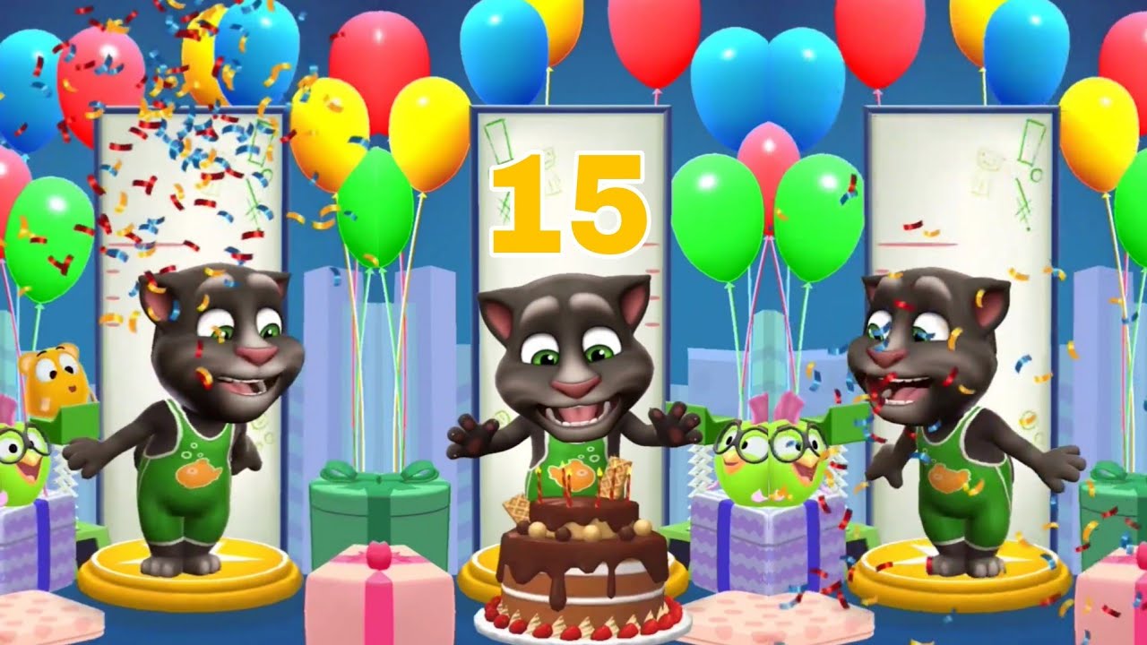 🎉 Happy Birthday 🎂 My Talking Tom 2 😺 Level 15🎈Part 2