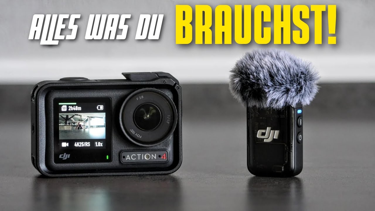 Das ultimative Motovlog-Setup? DJI Action4 + Mic 2 Wireless und Wasserdicht.