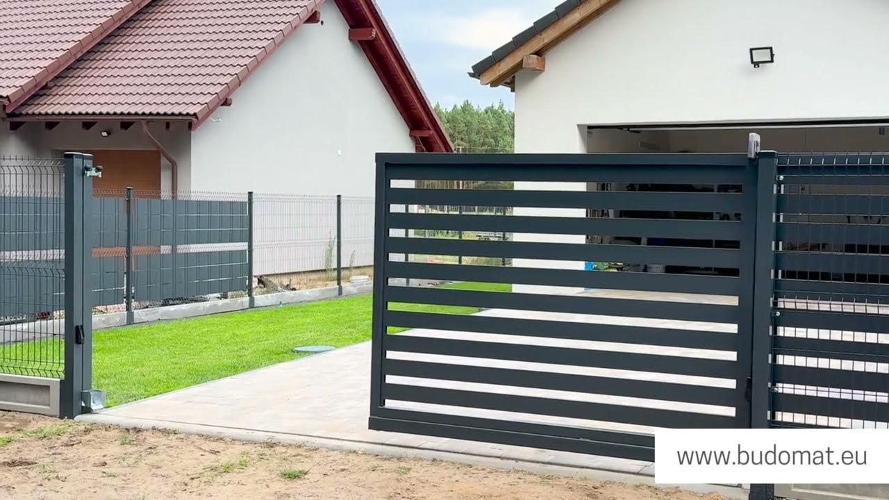 Brama przesuwna samonośna SZMARAGD - automatyka FAAC 740 - BUDOMAT | budomat.eu