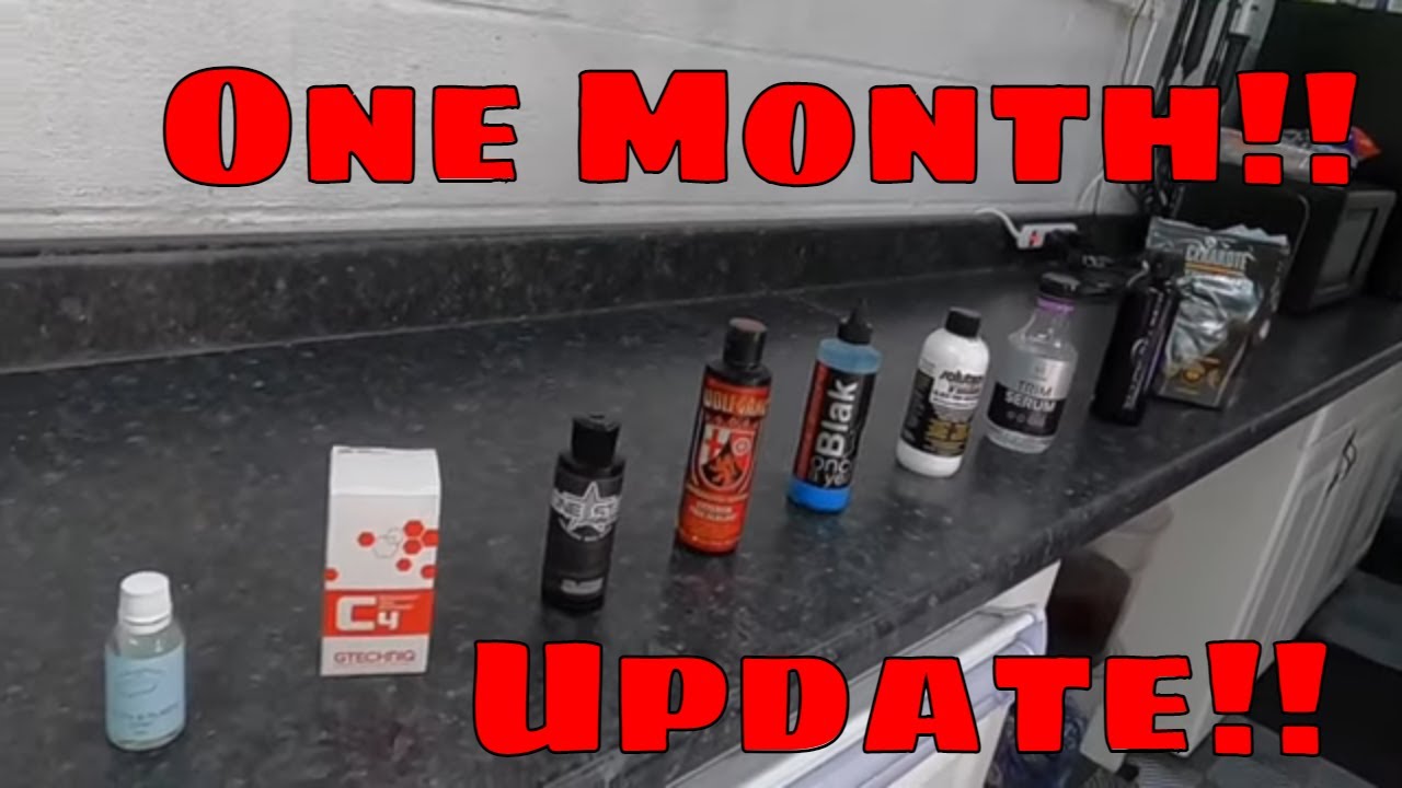 One Month Update! Plastic Trim Restore/Protectant Comparison!