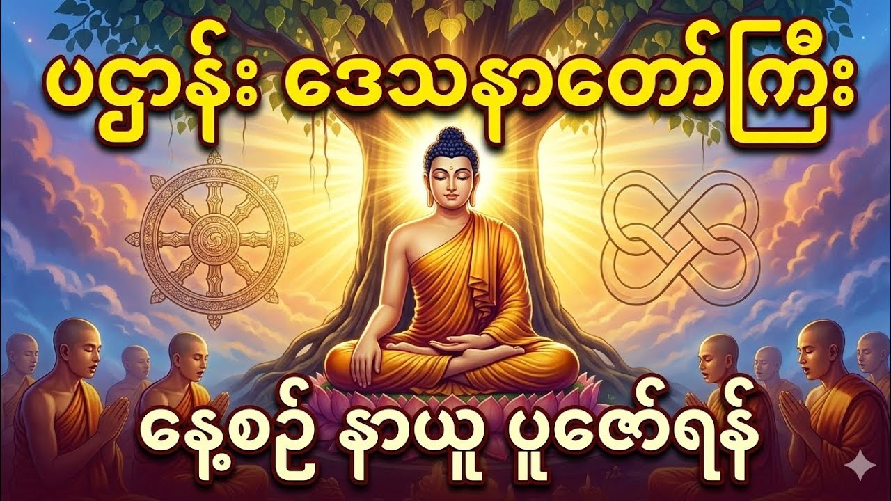 ဘေးဘရာဝေးကွာ ကံပွင့်လာဘ်ရွှင်စေဖို့ မဟုပဌာန်းဒေသနာတော်ကြီးကို ပူဇော်စို့ #မနက်တိုင်းဖွင့် #တရားတော် 