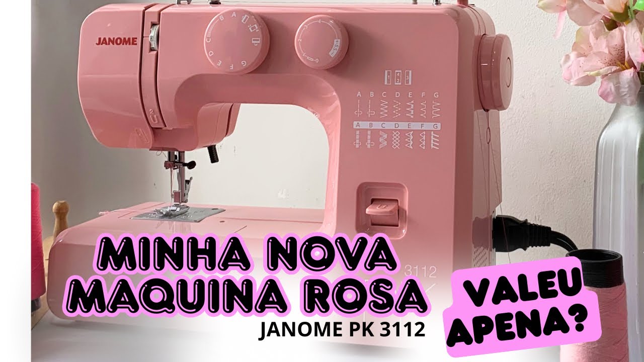 Review Janome 3112PK Rosa: Minha Nova Máquina de Costura Vale a Pena?