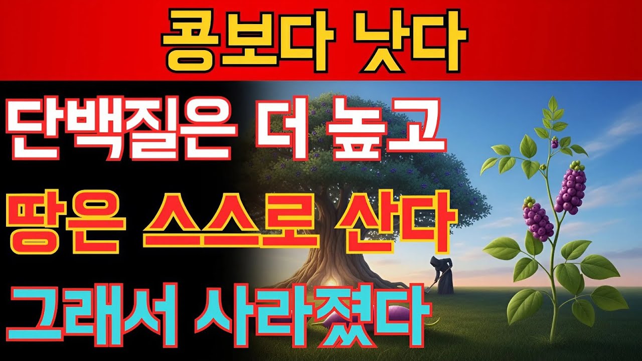 콩보다 강하다. 단백질도 더, 땅도 살린다. 왜 한국은 이 작물을 잊었을까?