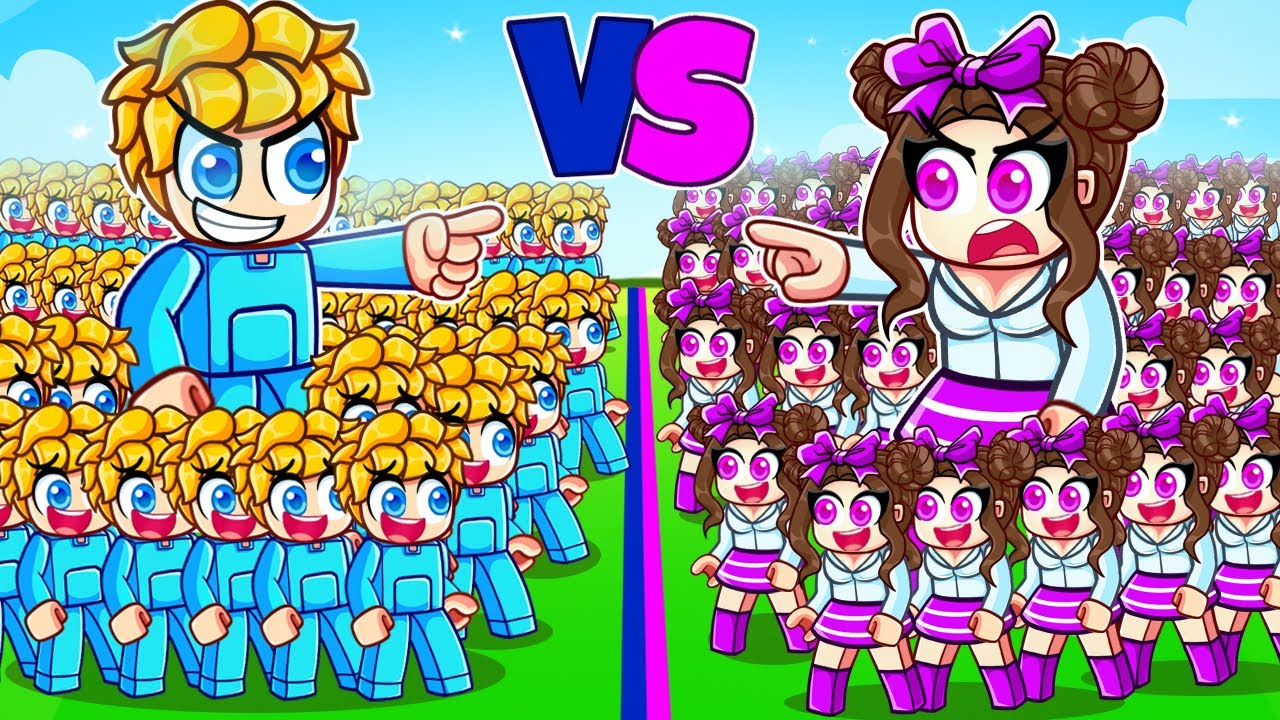 JUNGS gegen MÄDCHEN Stärkste Klon Armee in Roblox!