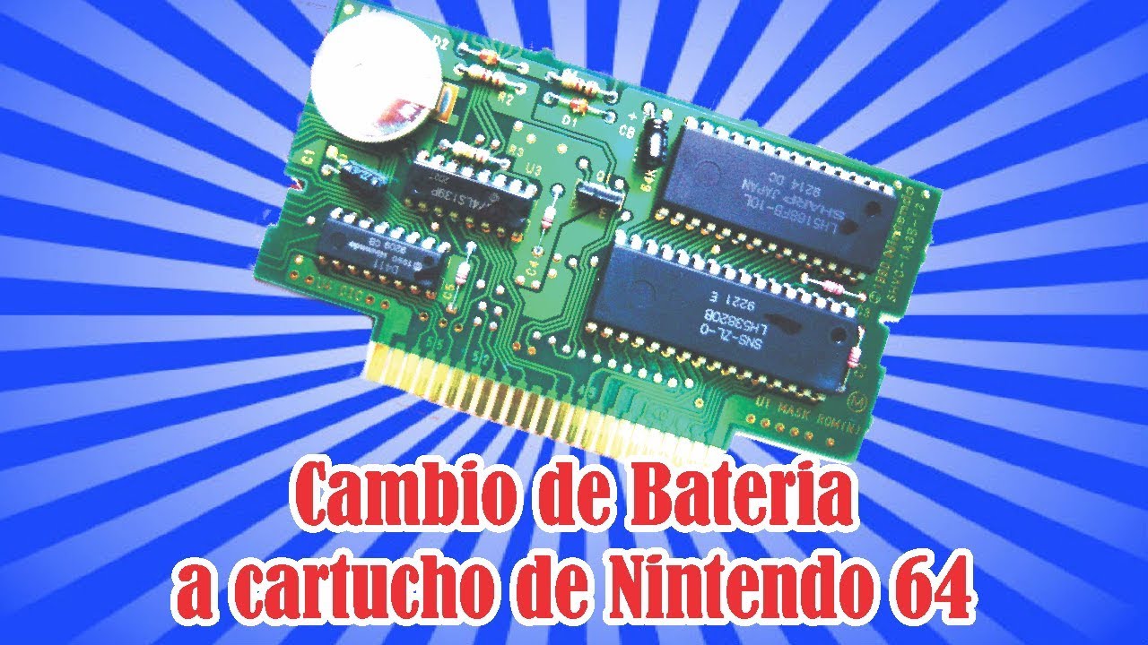 Cambio de batería a cartucho de Nintendo 64 (Super Smash Bros)