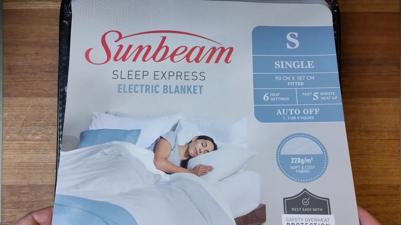 Sunbeam electric heated mattress protector unboxing and test