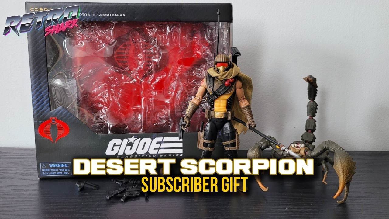 Subscriber Gift! GIJOE Classified Desert Scorpion Action Figure Review - RetroShArK