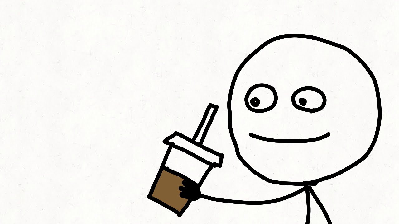 Drink iced coffee, panic attack.