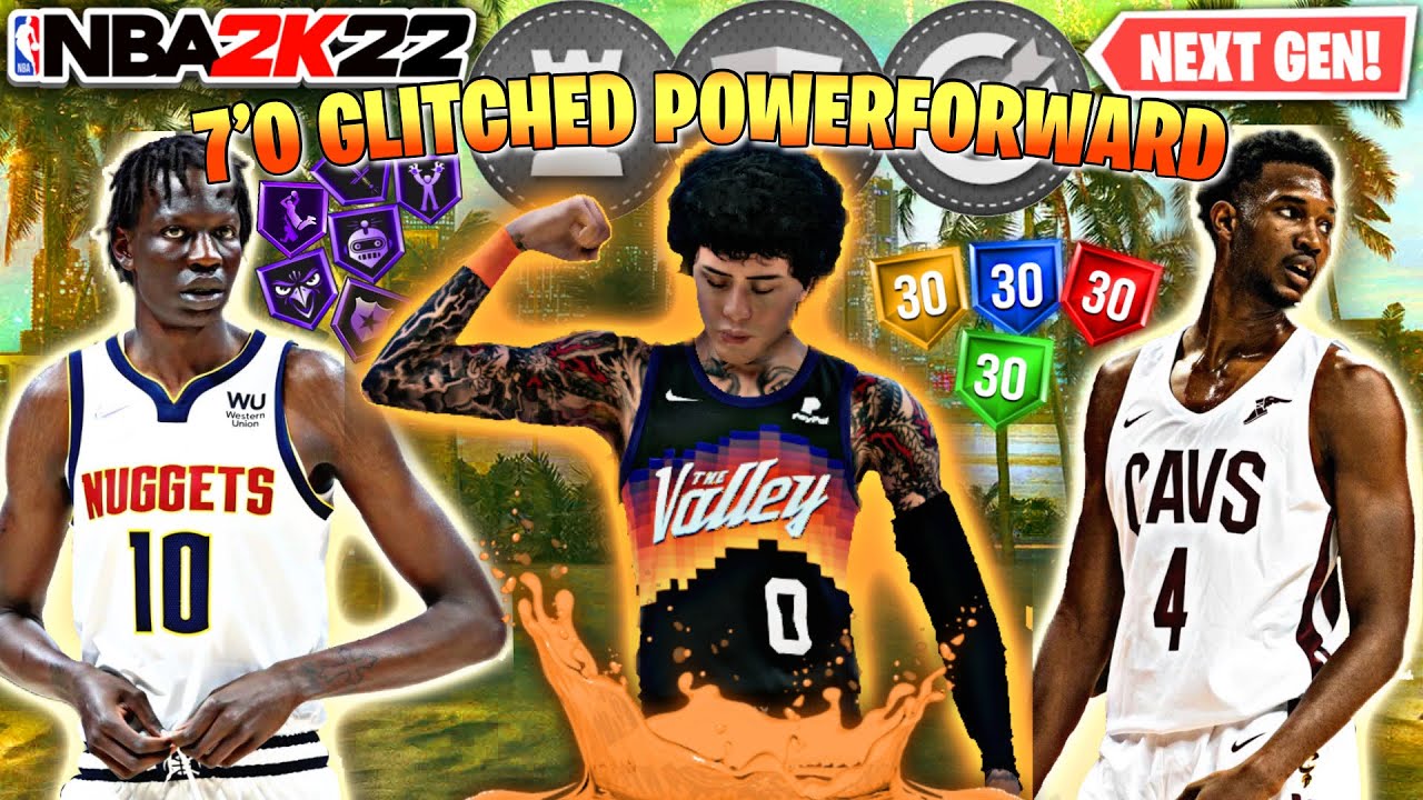 *NEW* 7”0 GLITCHED POWERFORWARD BUILD W/ 95+ BADGES! 90 DUNK, 95 BLOCK, 74 THREE! BEST BIGMAN BUILD