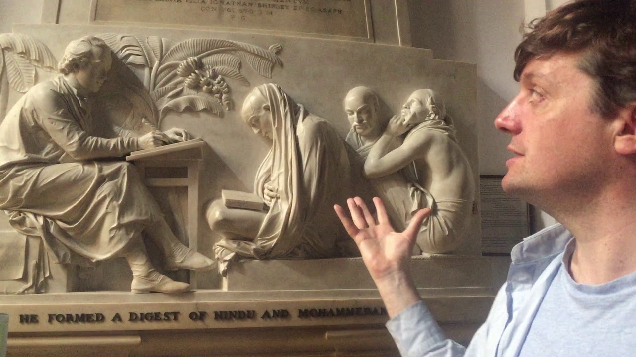 Sir William Jones Memorial in Oxford.
