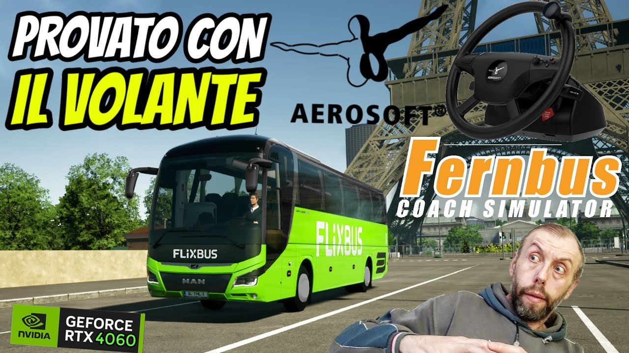 FERNBUS PROVATO CON IL VOLANTE AEROSOFT GAMEPLAY PC 💥
