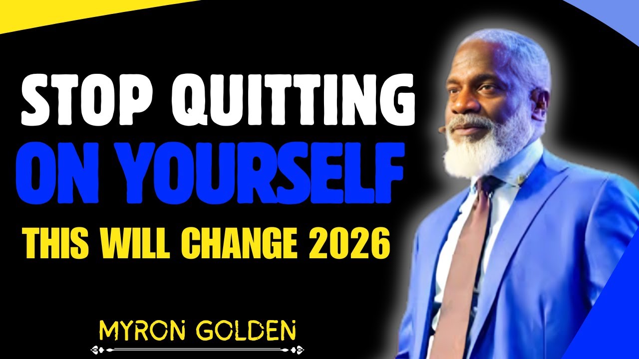 How to Stay Consistent for Yourself In 2026 || MYRON GOLDEN || BEST ADVICE 2026