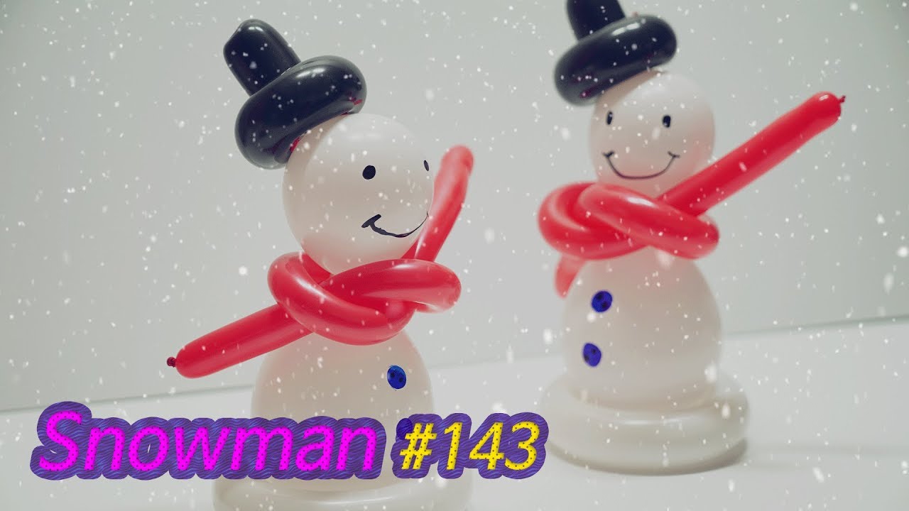 풍선아트 눈사람 #143 요술풍선 / Snow man - Balloon Art #143 // 크리스마스 시즌 (Christmas Season)