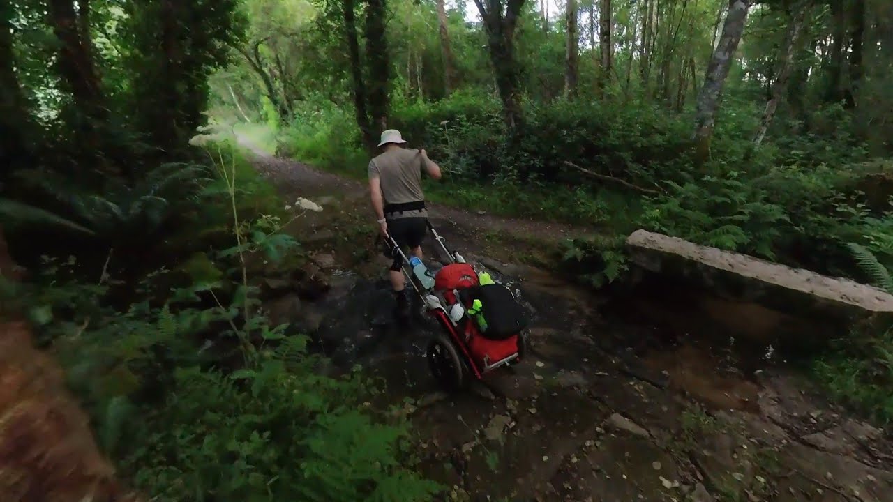 Full HD: Camino Primitivo mit Wanderanhänger - 2023 - Teil 3#4: Grandas de Salime - Castrelo