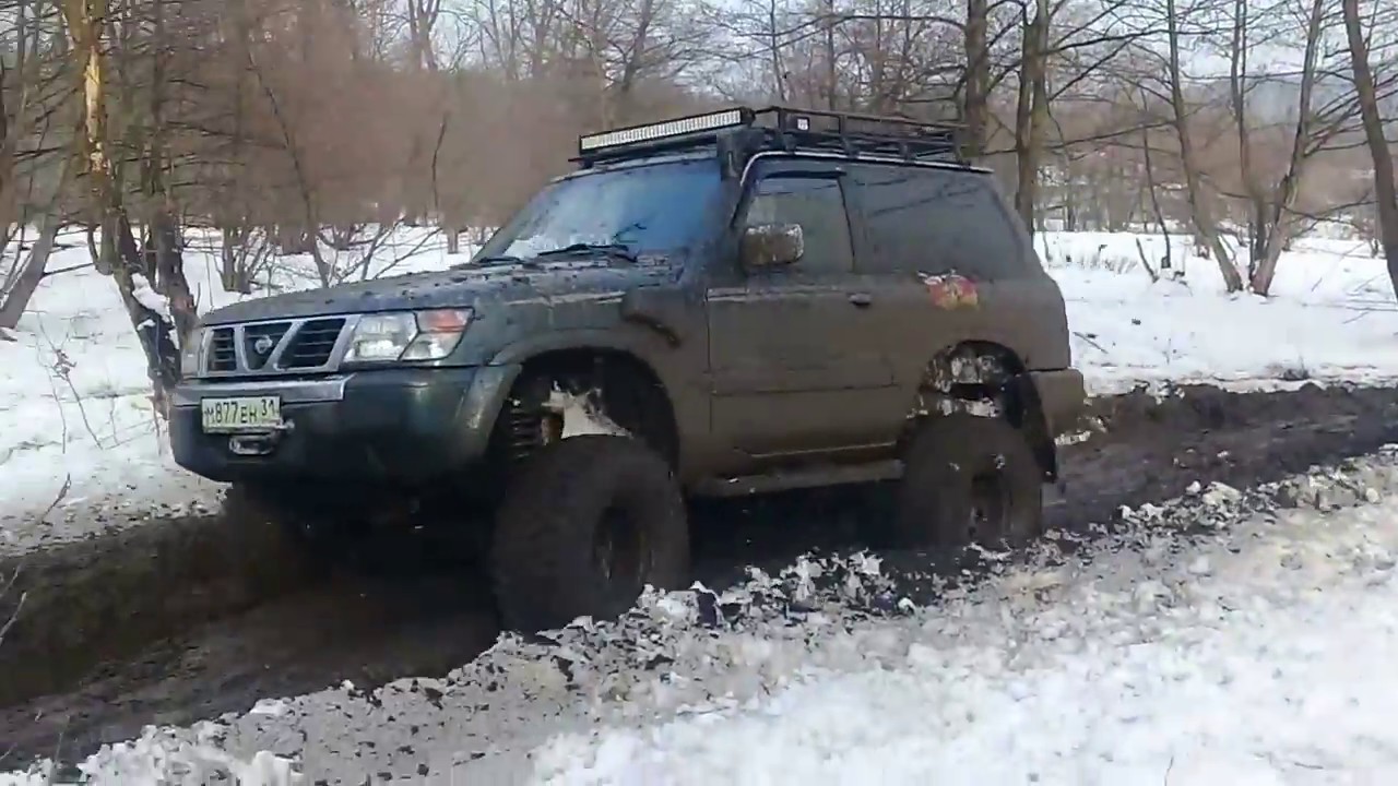 ТЕСТ ГРЯЗЕВОЙ РЕЗИНЫ MAXXIS MUDZILLA M8080  NISSAN PATROL GR Y 61 4.5  ПОДЪЕМ, ГРЯЗЬ, ГЛУБОКАЯ КОЛЕЯ