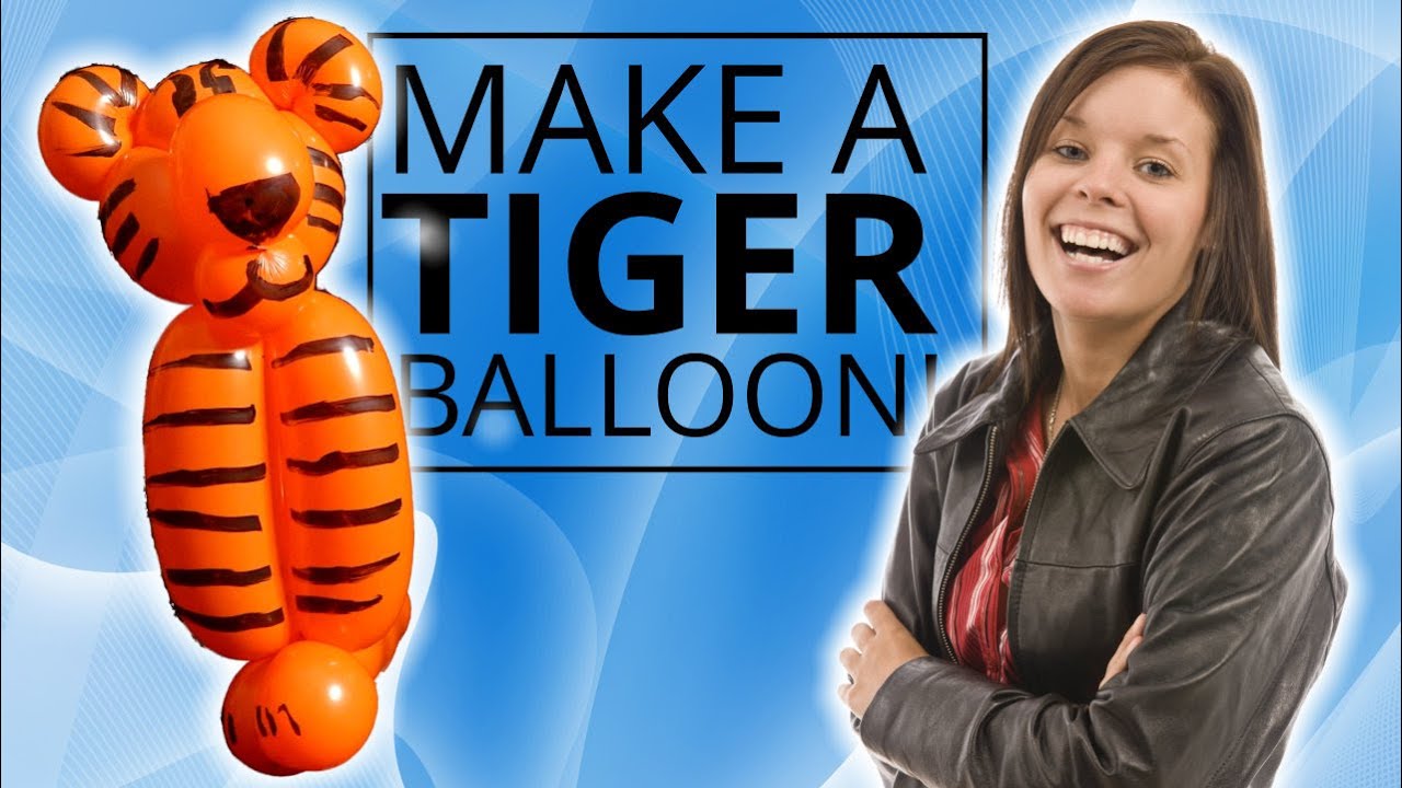 Learn How to Make a Tiger Balloon Animal