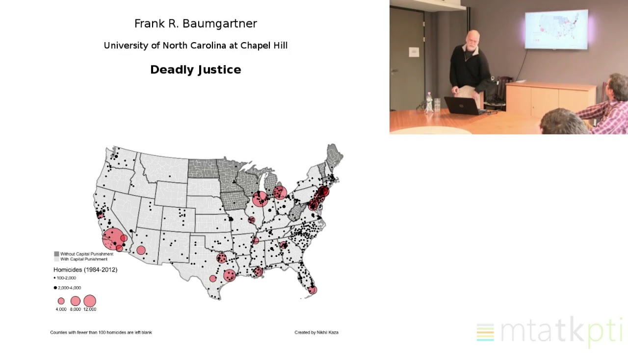 Frank Baumgartner: Deadly Justice. A Statistical Portrait of the Death Penalty