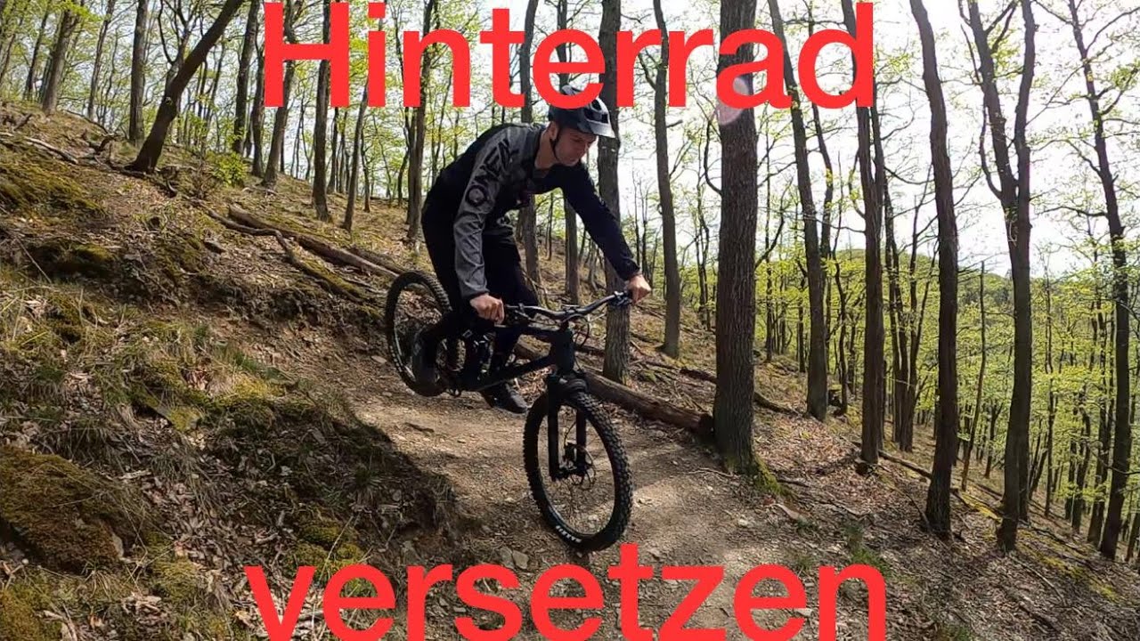 Hinterrad versetzen mit dem Mountainbike | Spitzkehren fahren | MTB Fahrtechnik