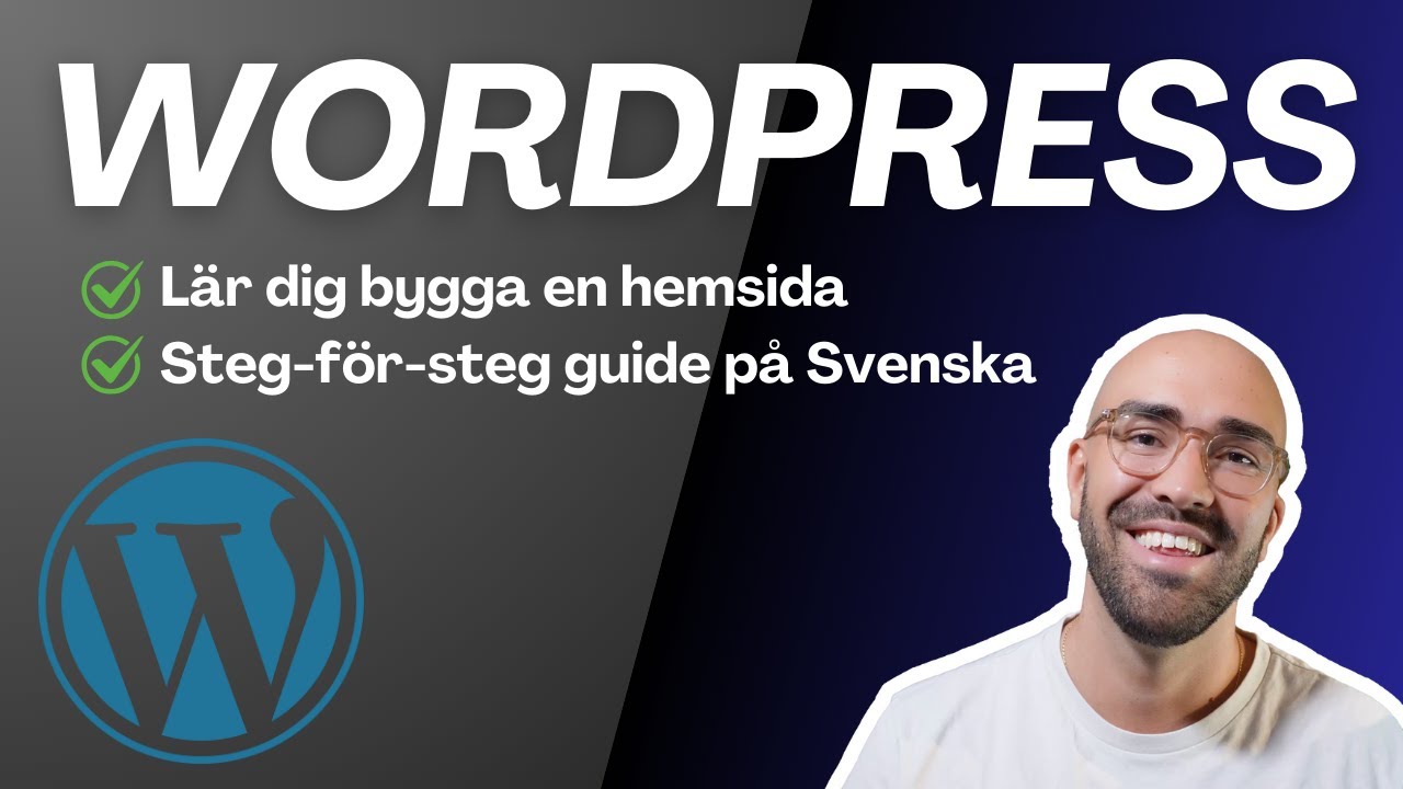 2026 | Lär dig bygga en hemsida i WORDPRESS | Steg-för-steg guide för NYBÖRJARE |