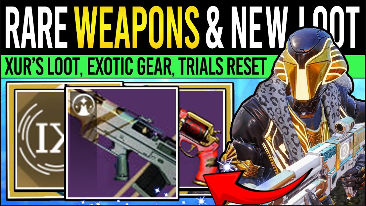Destiny 2: RARE XUR WEAPONS & WEEKEND RESET! NEW Trials Gear, Xur Exotics & More (19th Dec)