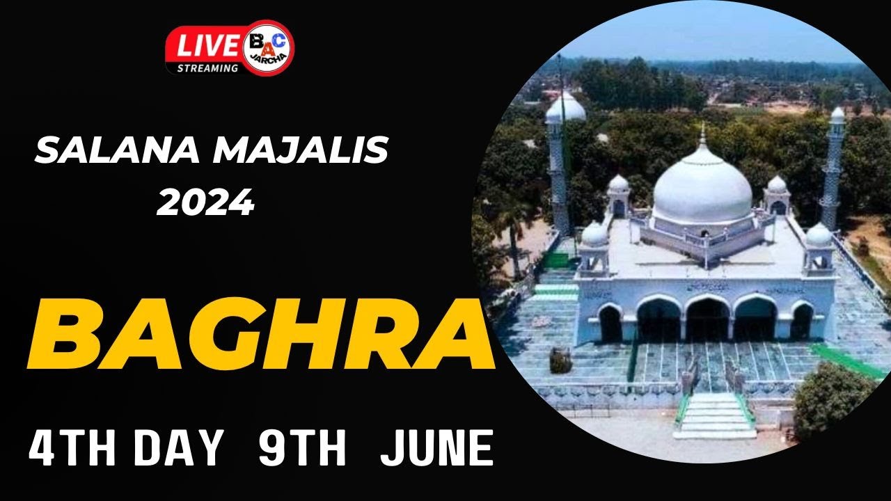 🔴Live SALANA MAJALIS  2024 DARGAH MOLA ABBAS (as)BAGHRA Dargah Mola Abbas Baghra  @BAC JARCHA