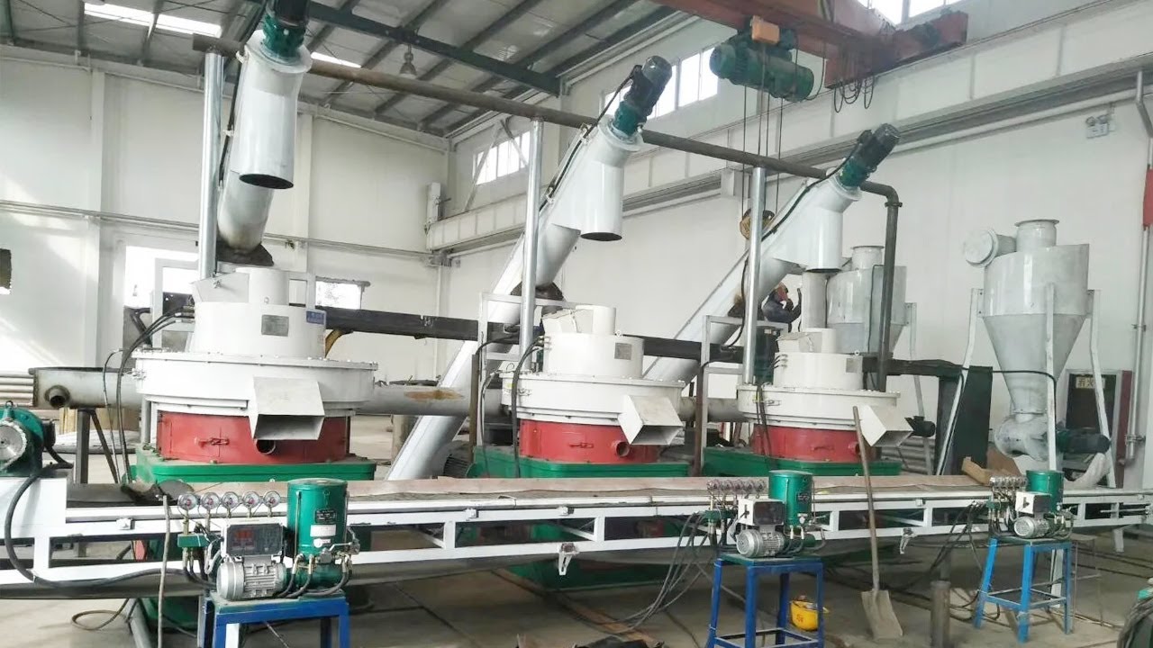 Wood pellets production line