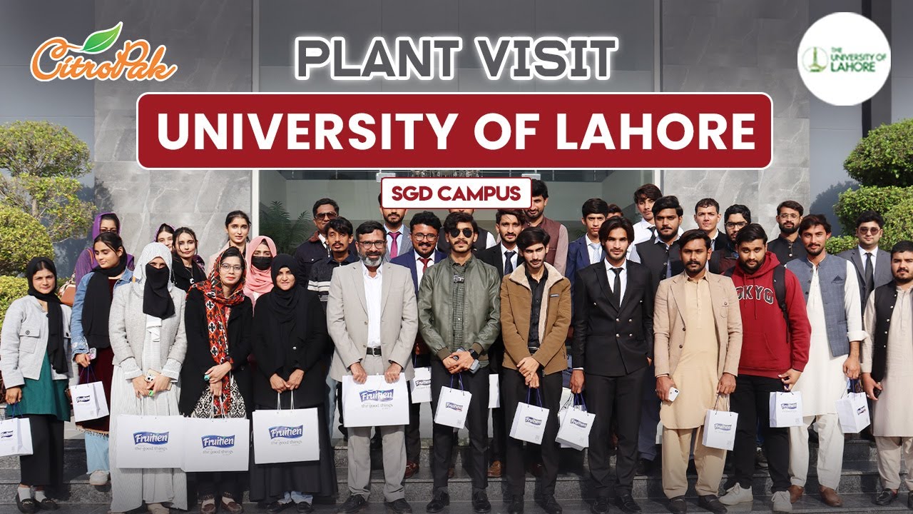 Industrial Tour of University of Lahore Sargodha Campus - CITP