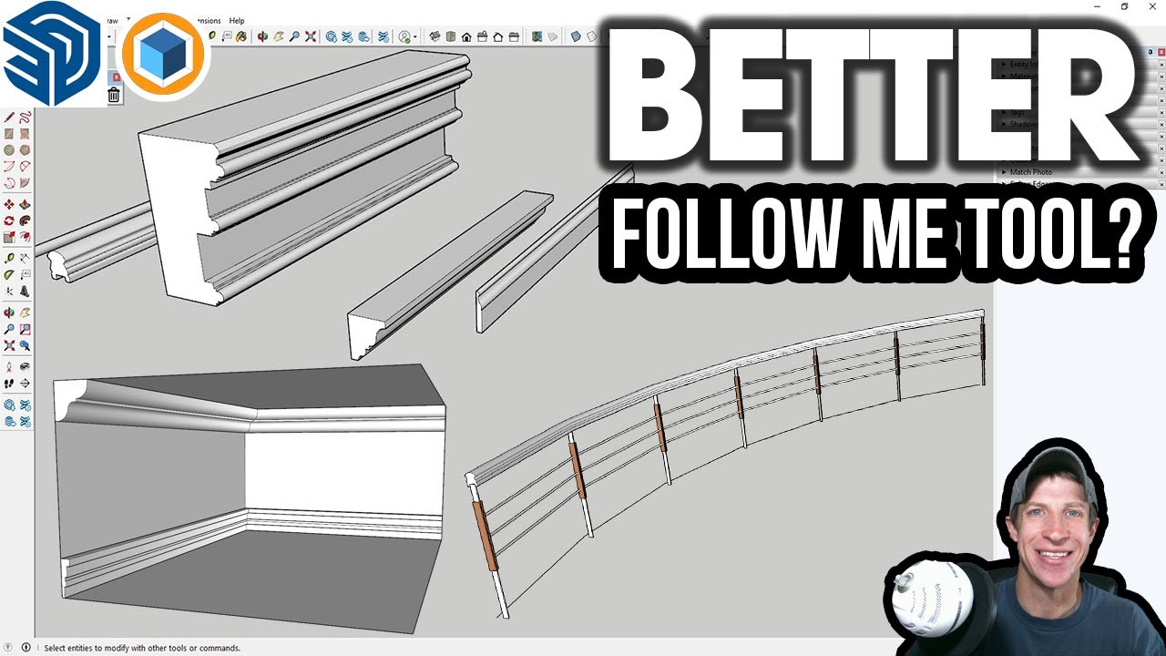 ЛУЧШИЙ инструмент «Следуй за мной» для SketchUp? Пробую Maj Follow Me!