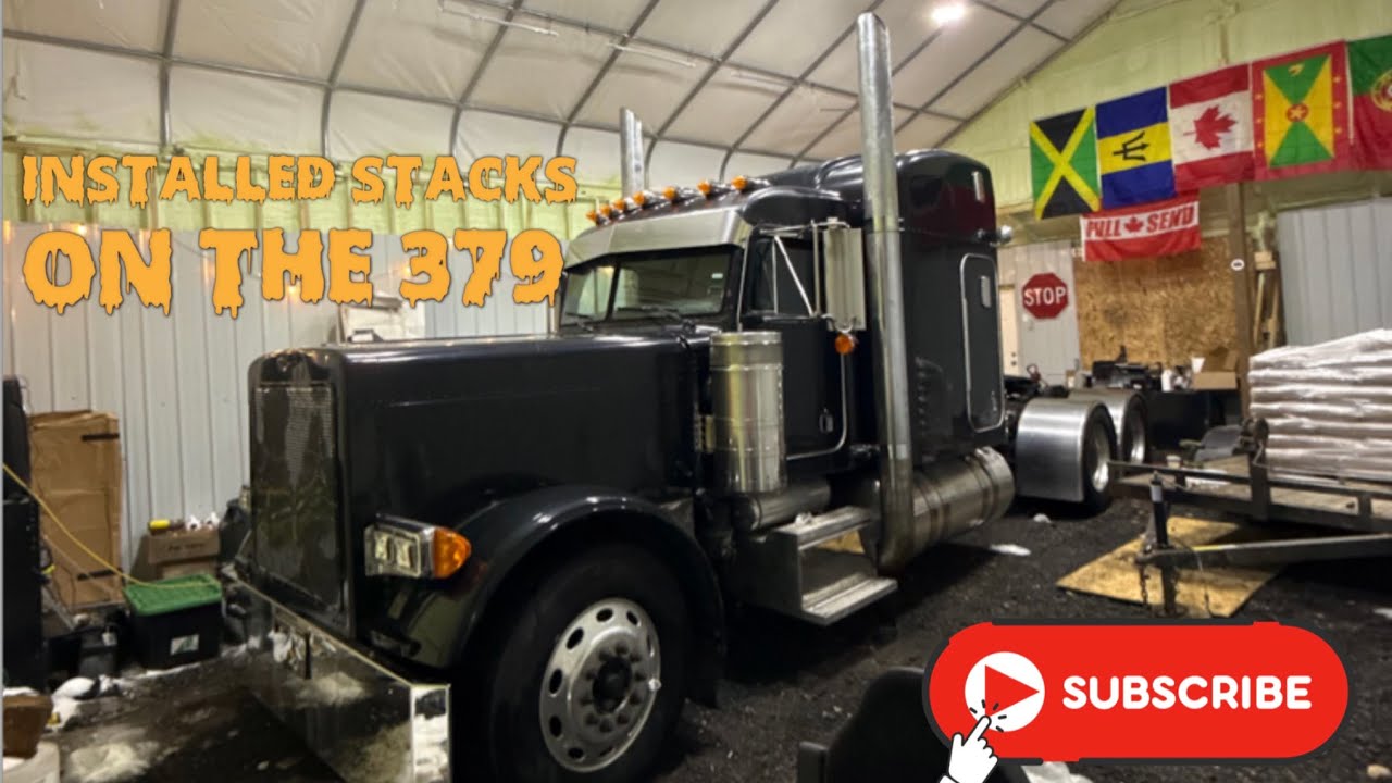 УСТАНОВИЛИ 8-ДЮЙМОВЫЕ ВЫТЯЖКИ НА НАШ ГАЗОВЫЙ АВТОМОБИЛЬ PETERBILT 379 - (ЧАСТЬ 2)