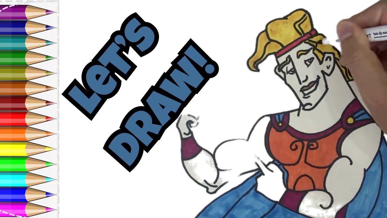 How to Draw Hercules | Fun & Easy Cartoon Drawing for Kids and Disney Fans!