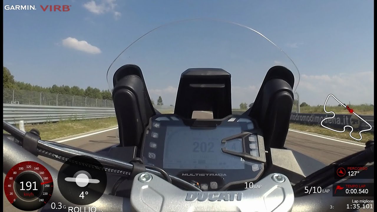 Multistrada Enduro on the track full Termignoni