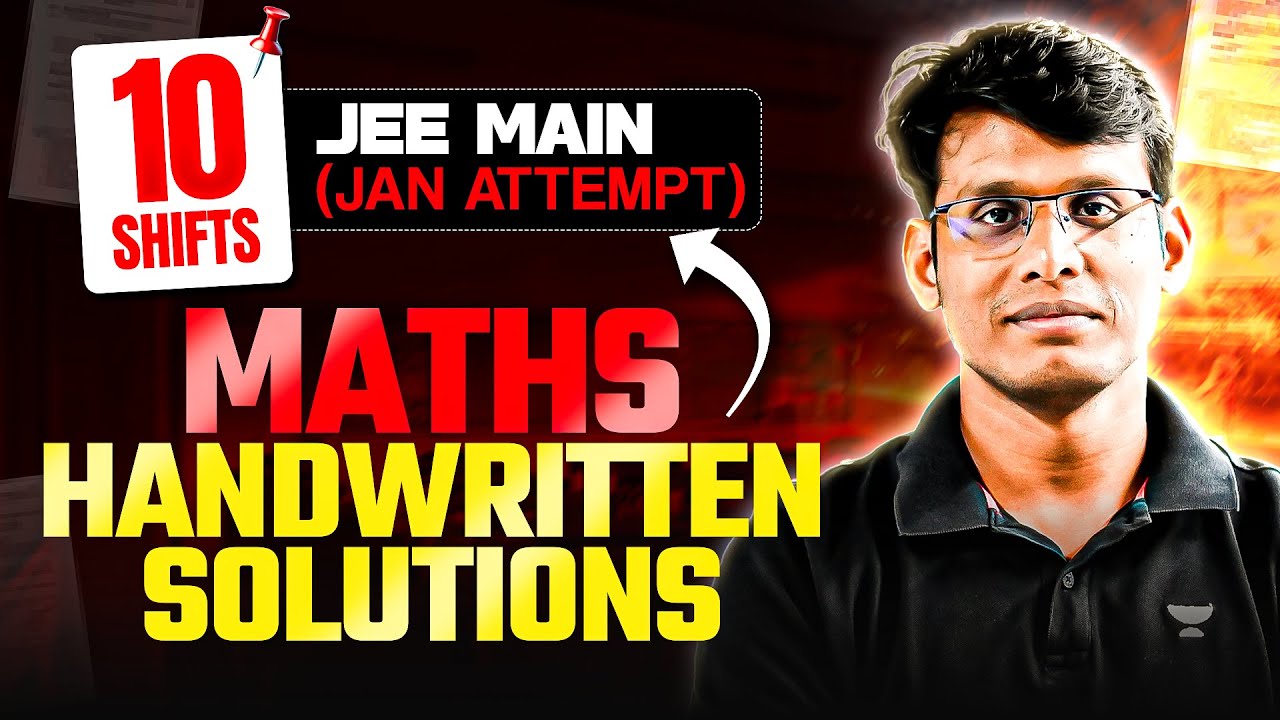 I Made *FREE* Handwritten Notes for You! | JEE Main 2026 (Jan Attempt) | Prashant Jain