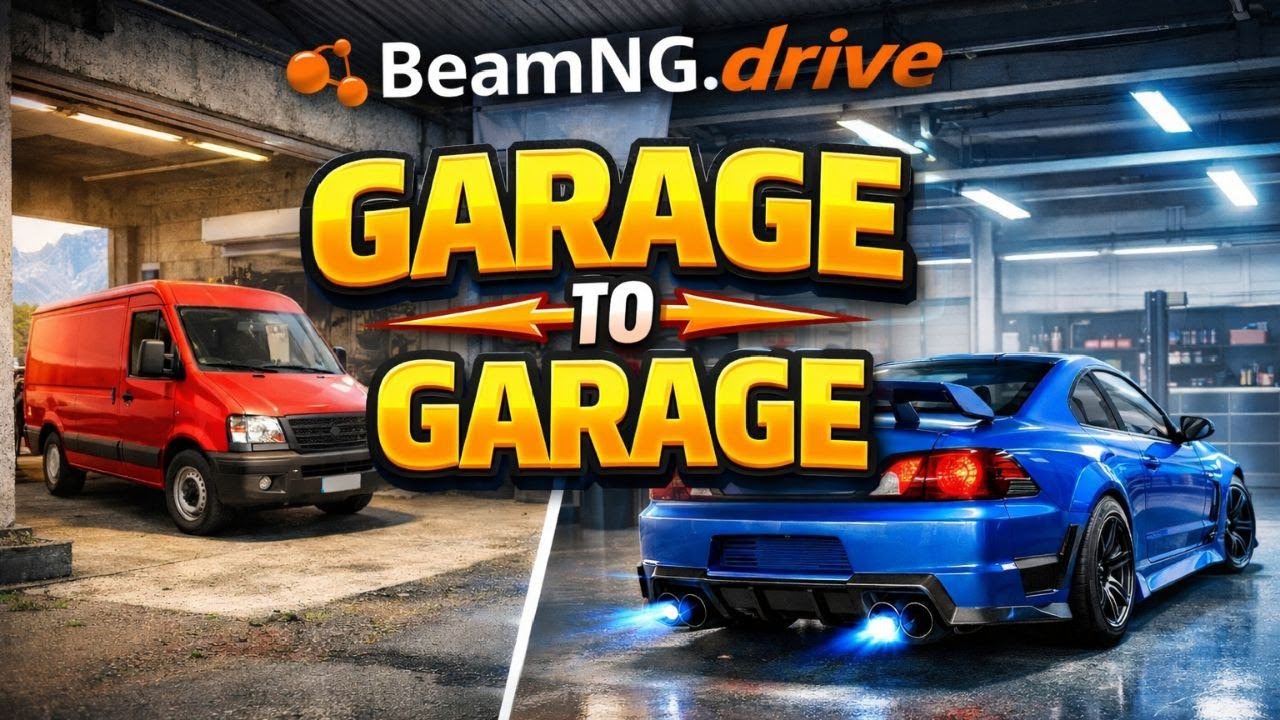 Garage to Garage at the Airfield Part 2 [ BeamNG.Drive ]
