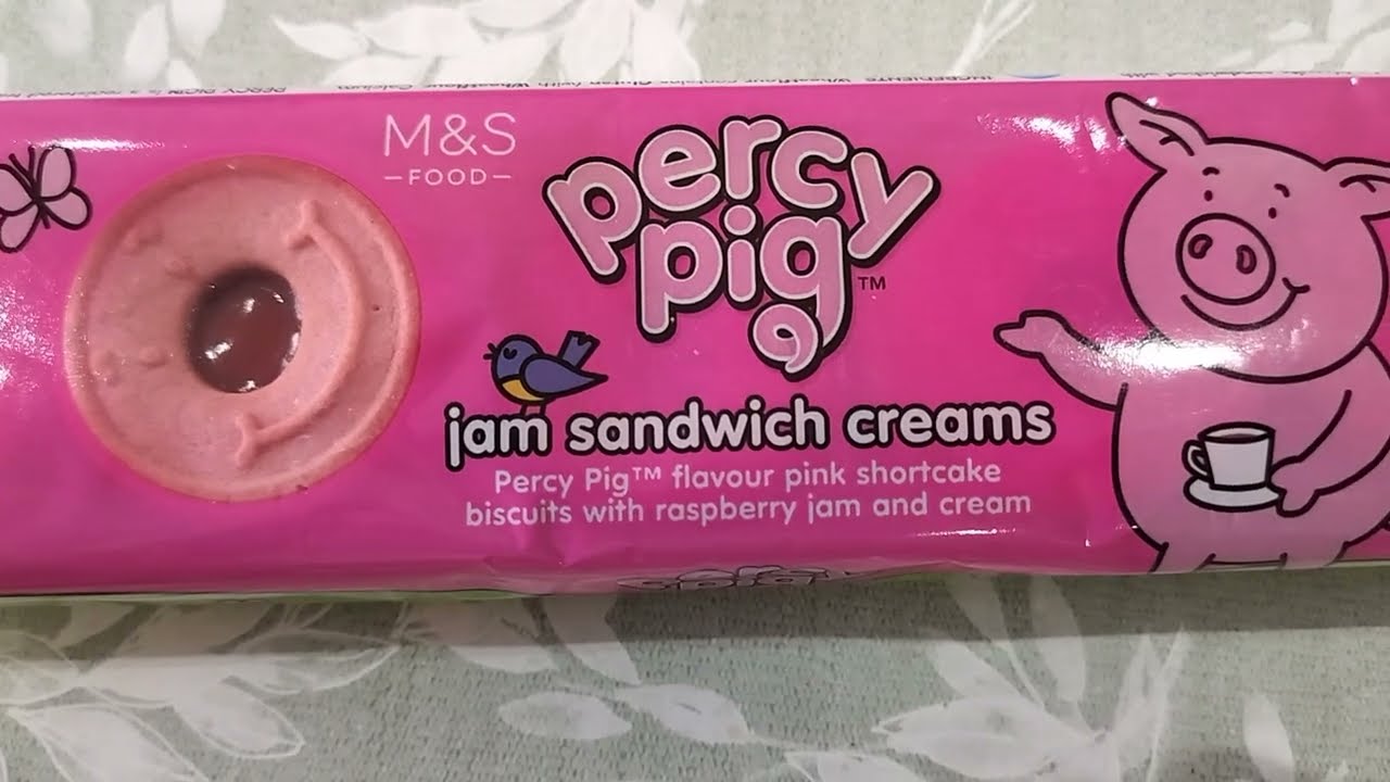 One Minute Biscuit: M&S Percy Pig Jam Sandwich Creams