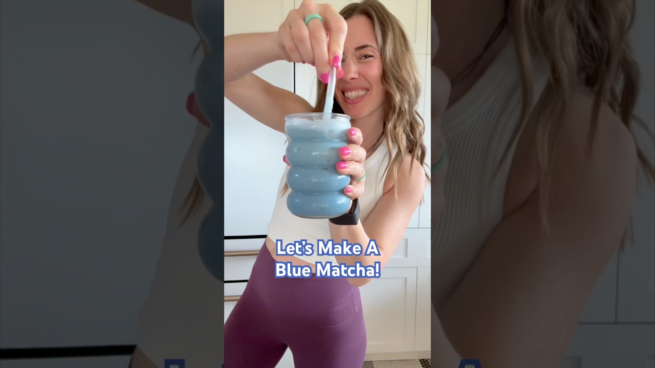 Iced Blue Matcha with Protein ~ Butterfly Pea Flower Powder