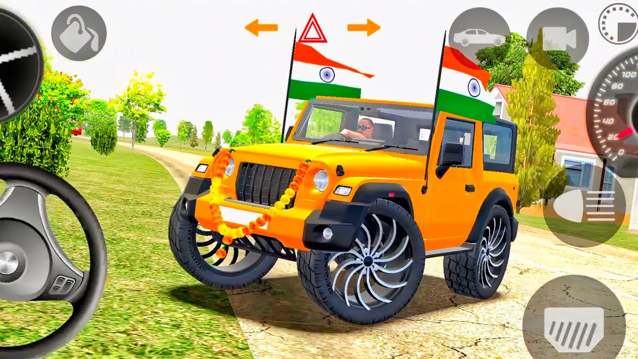 Modified Mahindra Thar😈Games:Indian Orange Thar (Gadi Wala Games) Car Game Android Game - #2025