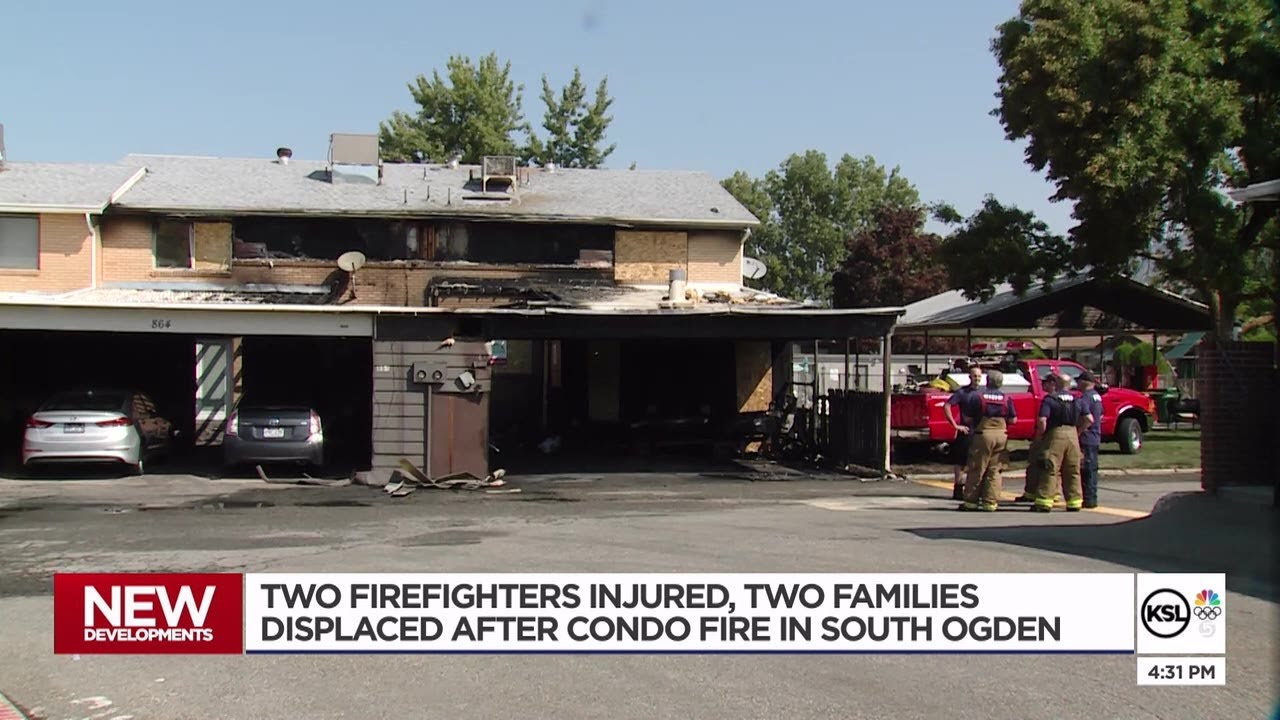 Two South Ogden condos heavily damaged in overnight fire