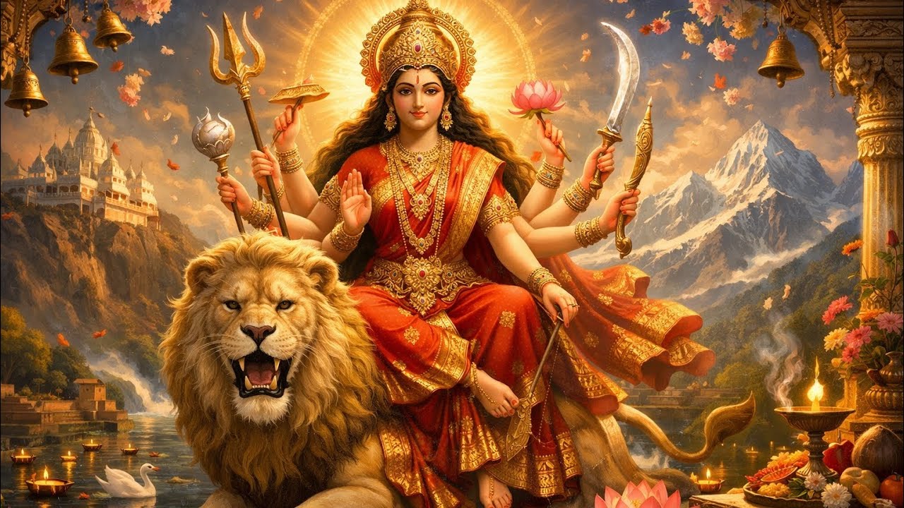 त्रिकुटा के पर्वत पर माँ की गुफा सजे | Maa Vaishno Devi Bhajan | Peaceful Devotional Bhajan | 